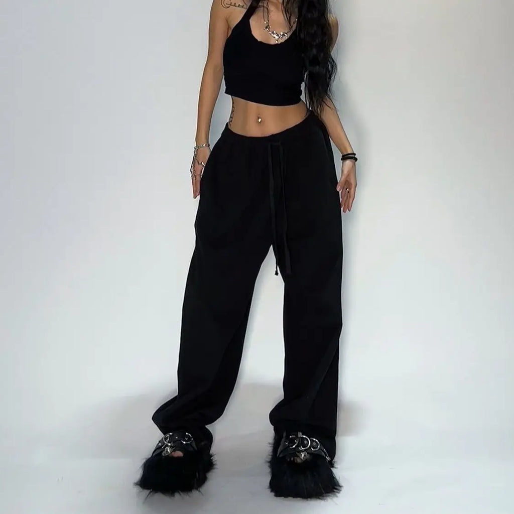 Y2k Gray Casual Pants