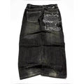 American Street Trend Letter Embroidered Loose Jeans