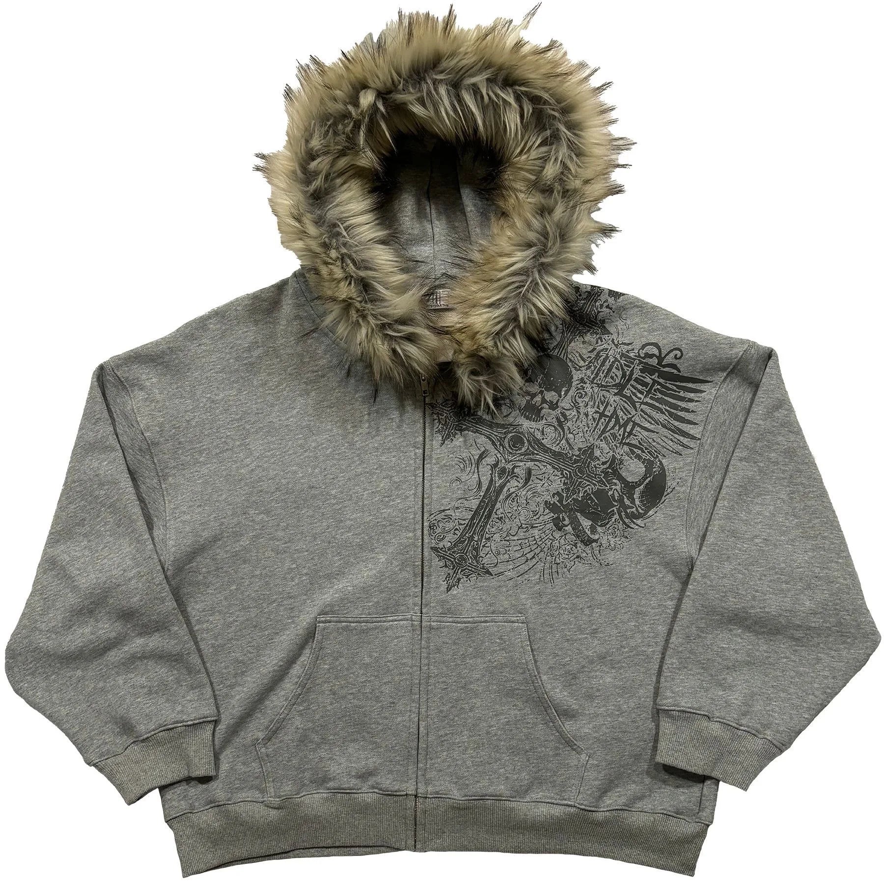 Y2K Zipper Thick Jacket
