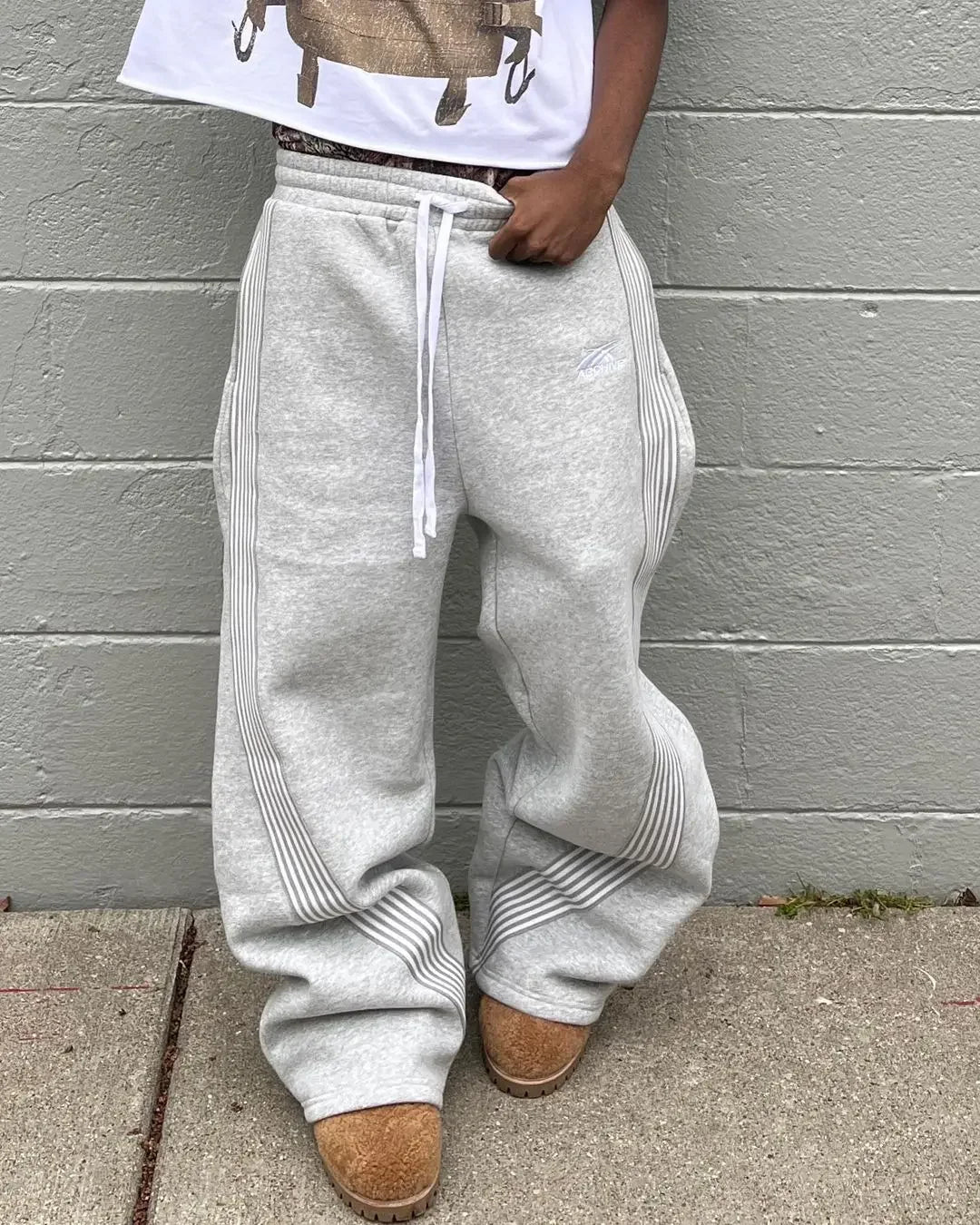 Y2k Gray Casual Pants